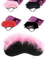 Masque peluche et plumes secret play secret play j masques noir leopard