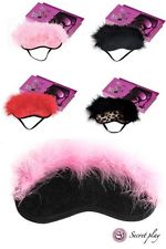 masque peluche et plumes secret play secret play j masques noir leopard