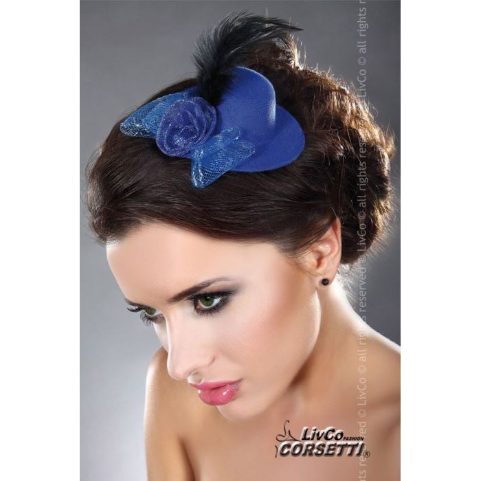 mini top hat modele 11 livco bleu chapeaux