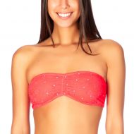 Nuisette voile avec bandeau dentelle