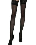 Porte jarretelle et bas resille leg avenue noir bas collants grandes tailles