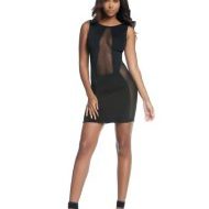 Robe courte superior avec voile forplay forplay large robes courtes noir