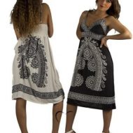 Robe d ete mi longue a motifs