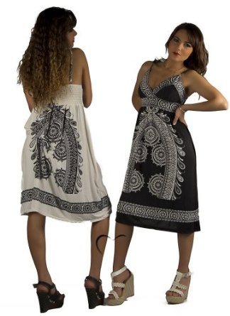 robe d ete mi longue a motifs