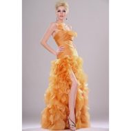 Robe longue avant ouvert flamenco