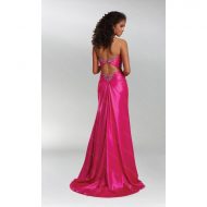 Robe longue satinee