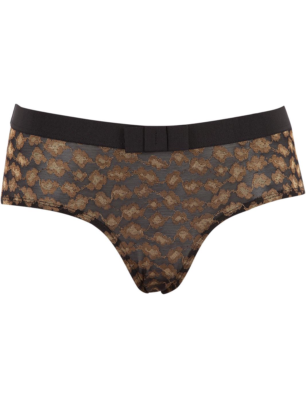 shorty dentelle et leopard