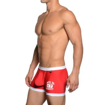 shorty homme rouge