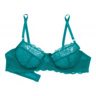 Soutien gorge dentelle corbeille vert