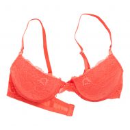 Soutien gorge push dentelle corail