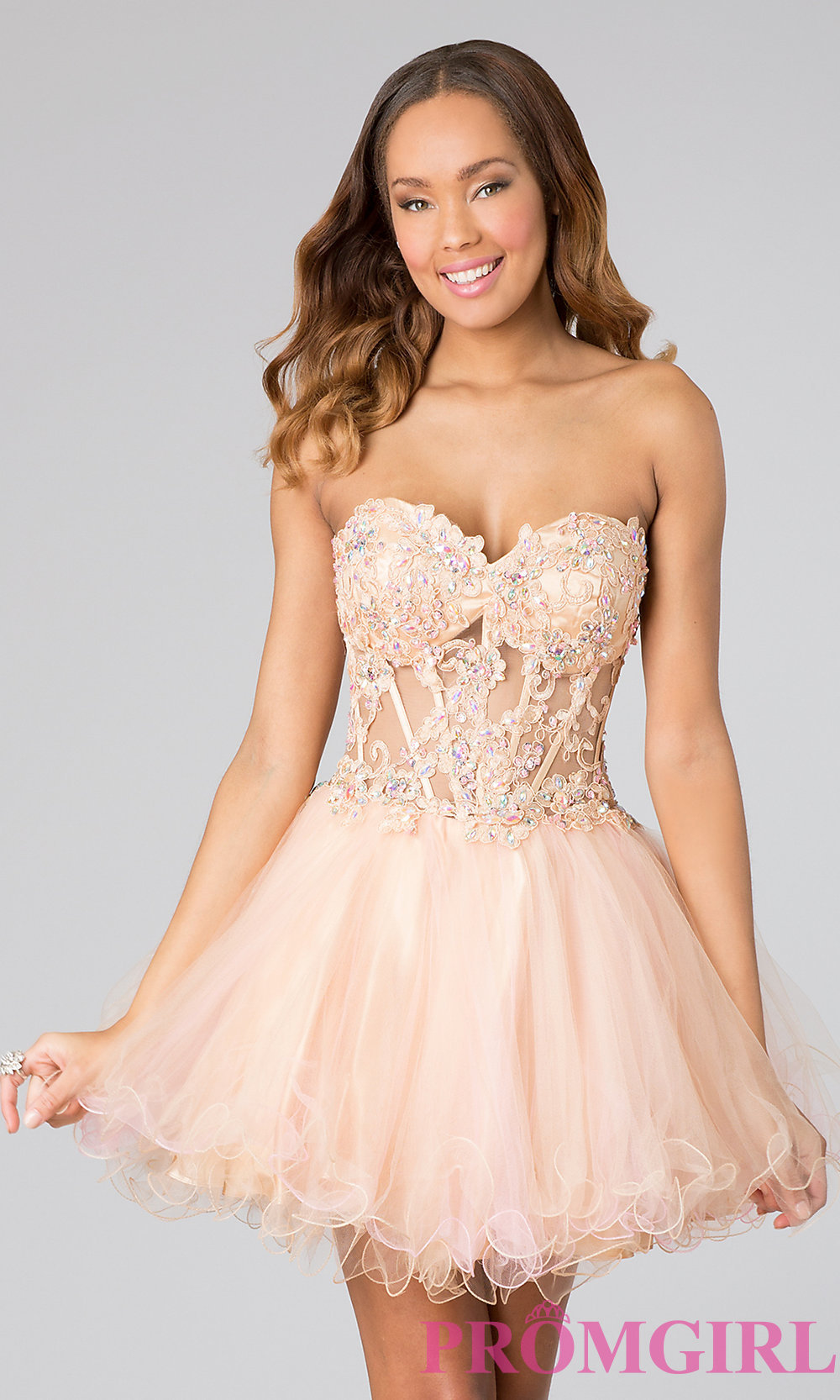 strapless babydoll