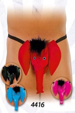 string homme elephant rouge