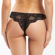 Tanga dentelle noir