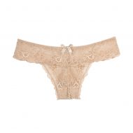 Tanga dentelle peau