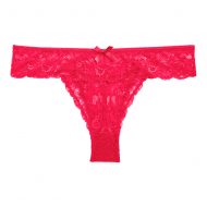 Tanga dentelle rouge