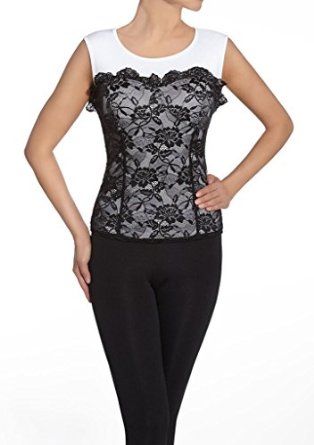 top debardeur effet bustier dentelle 200 deniers